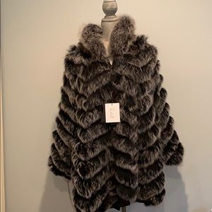 NEW WITH TAGS reversible fox fur coat